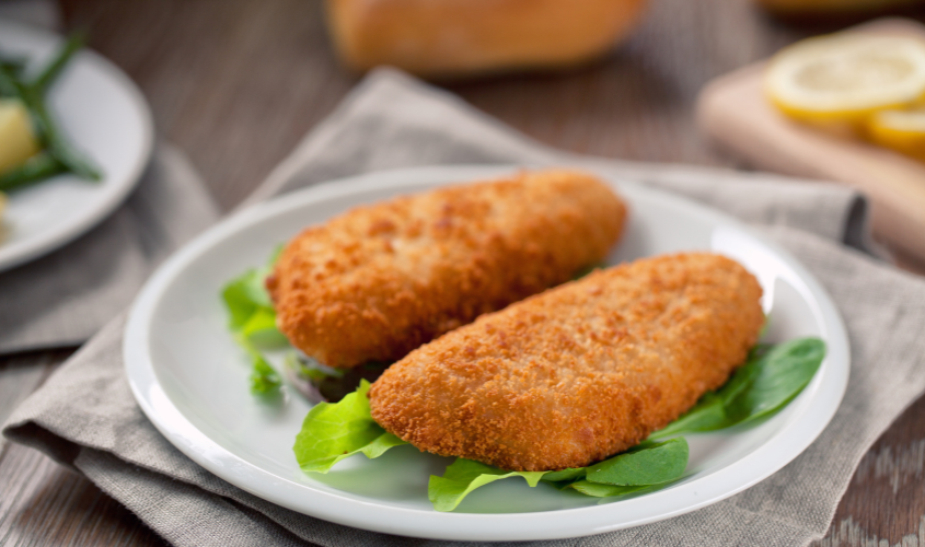 Filetti di merluzzo croccanti con verdure grigliate